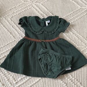 Janie and Jack Equestrian Style Baby Dress with Bloomer